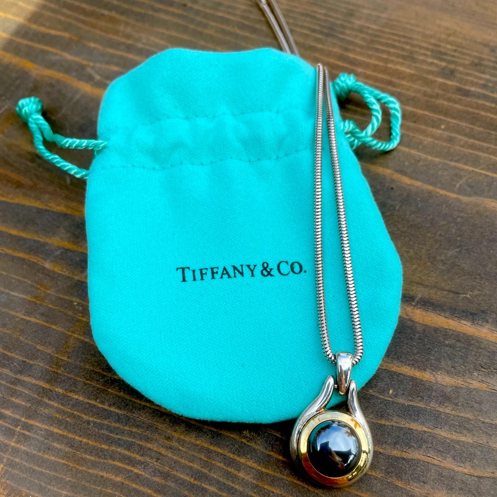 18k Gold & Silver Tiffany & Co Necklace